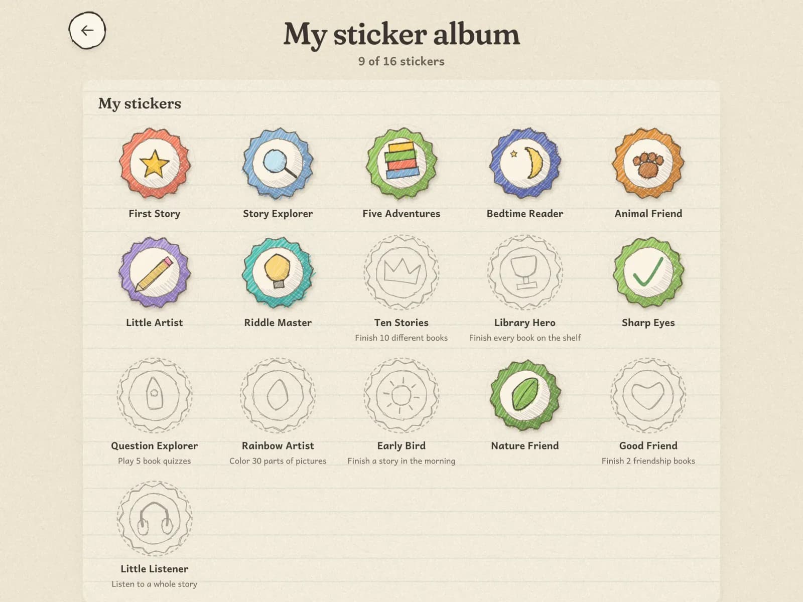 The sticker album