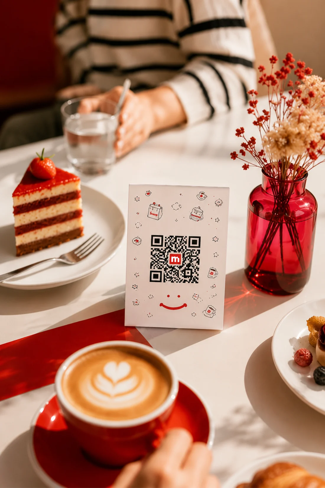 Scan the feasm QR at your table